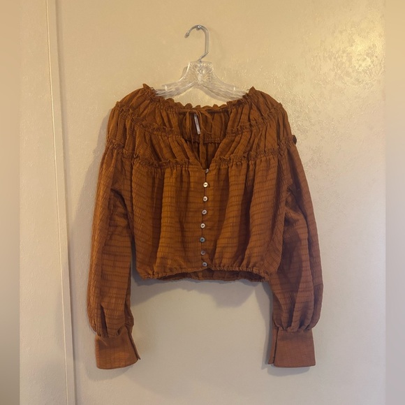 Free People Hailey Blouse sz XS - Picture 1 of 7